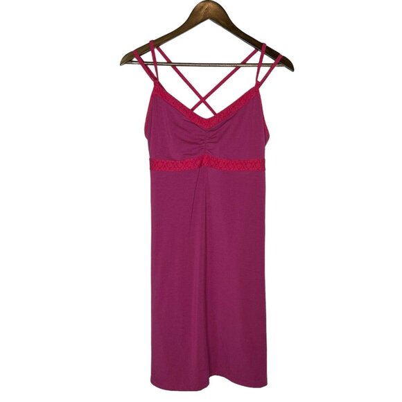 Prana Women's Kaley‎ Strappy Dress Size Medium Color Boysenberry - Picture 1 of 11